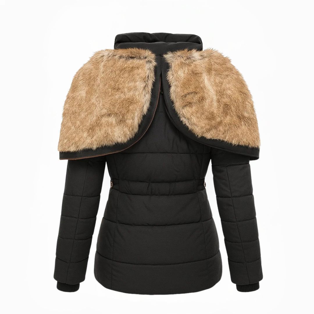 Lucy |Elegant Fur-Lined Winter Coat