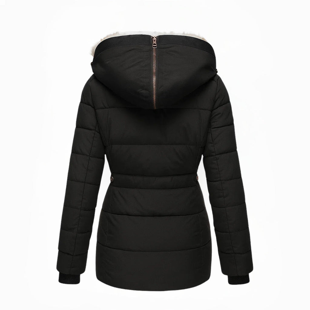 Lucy |Elegant Fur-Lined Winter Coat