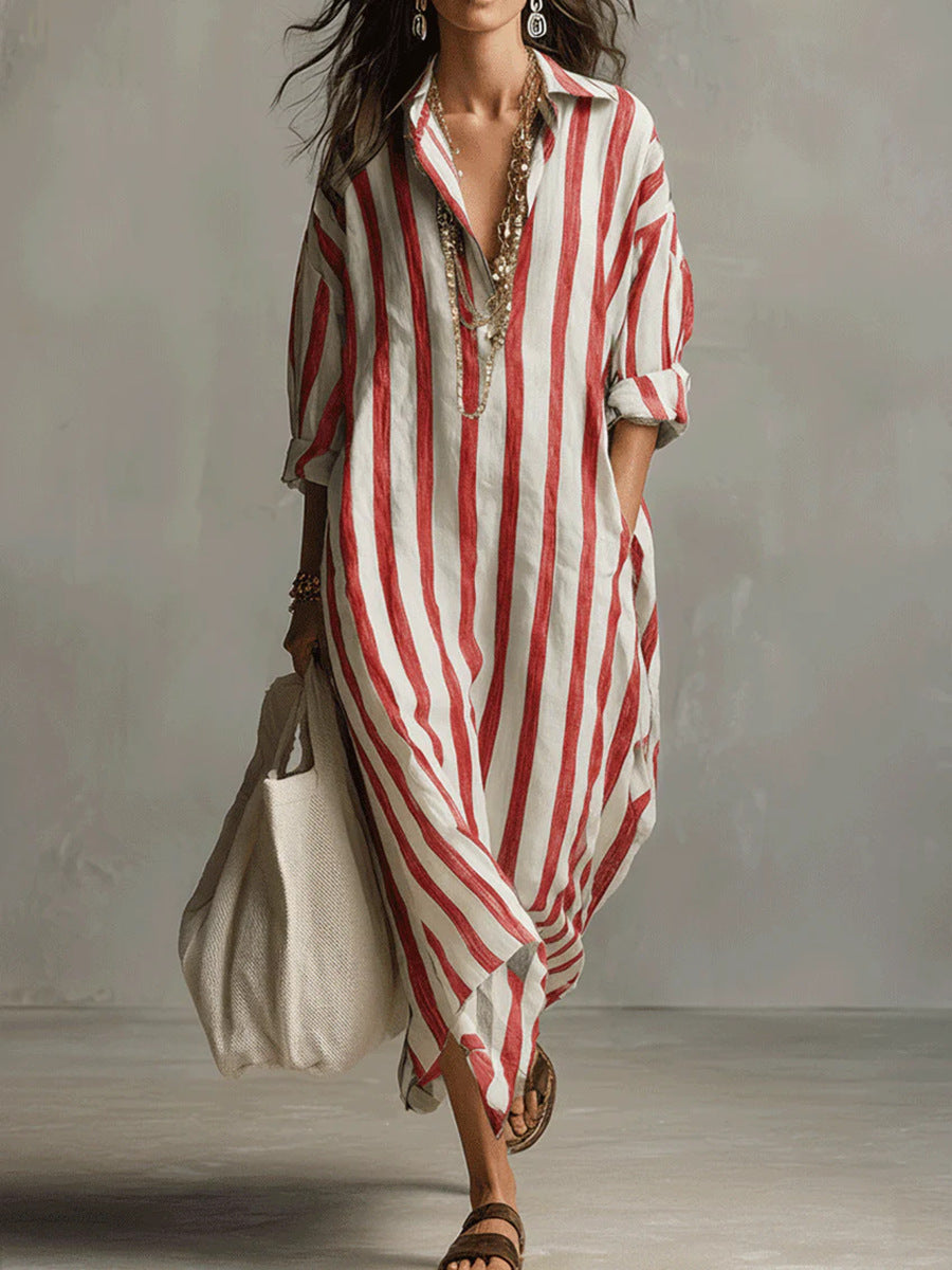 Velinna | Breezy Linen Maxi Dress