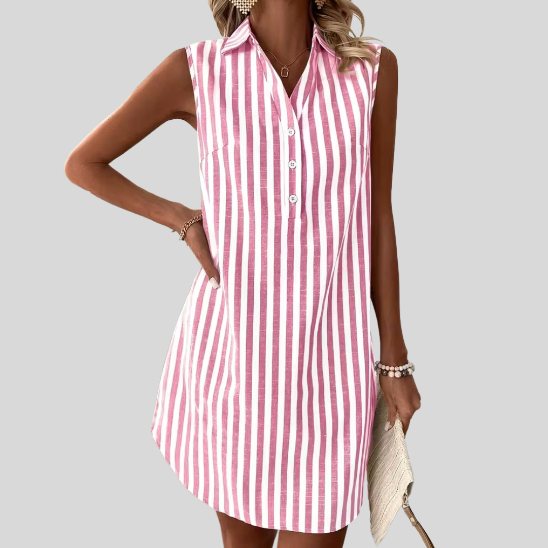 Mila | Striped Shirt Dress