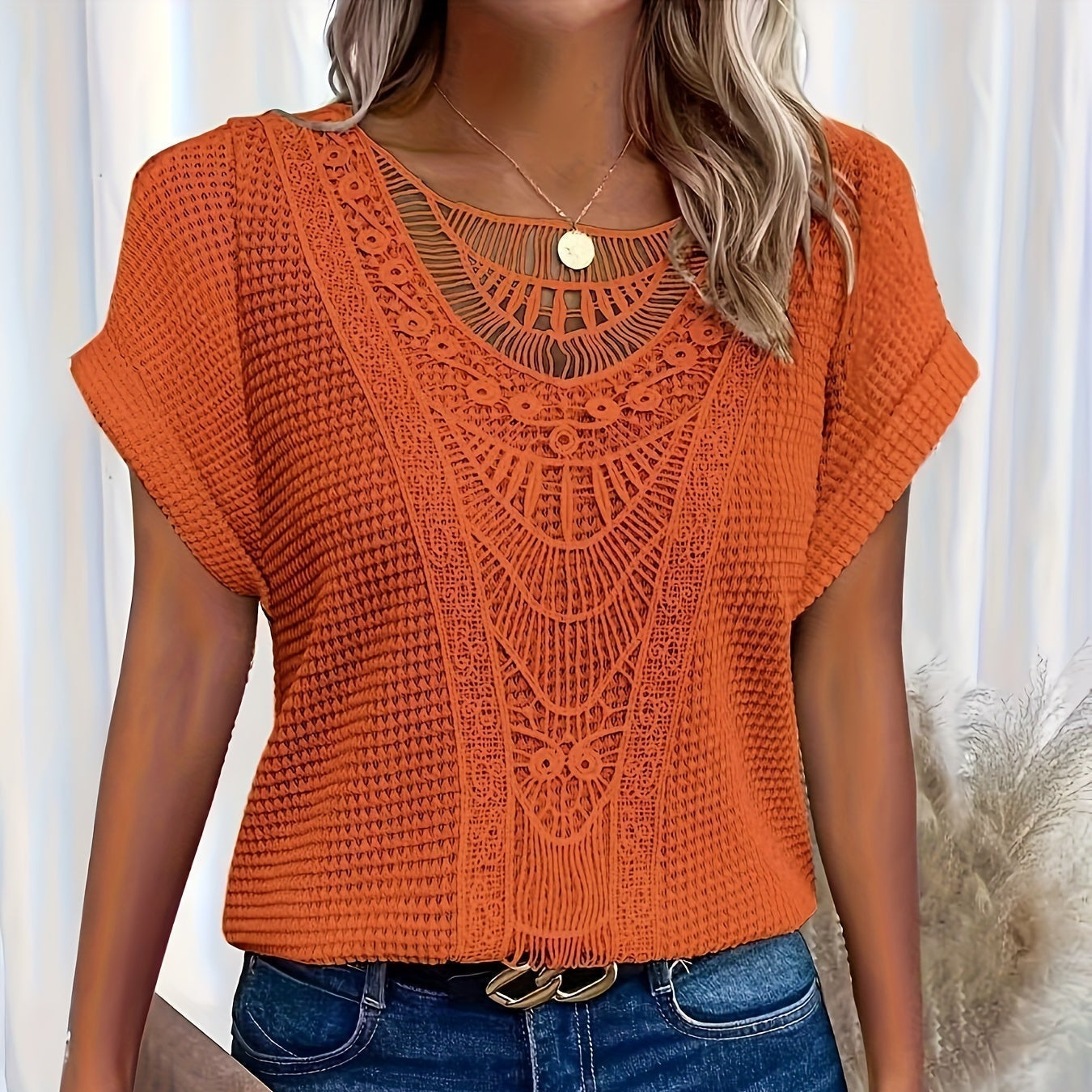 Flora | Detailed Knitted Top