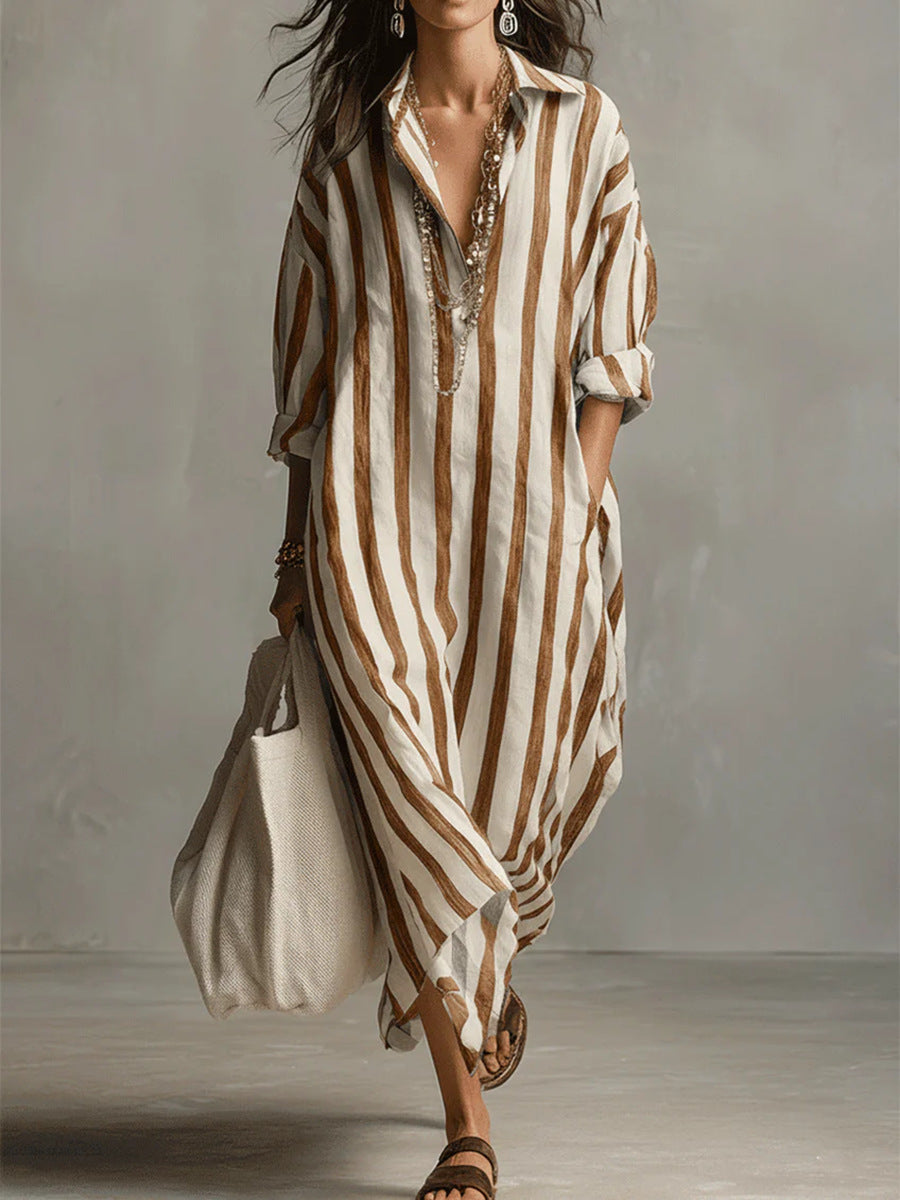 Velinna | Breezy Linen Maxi Dress