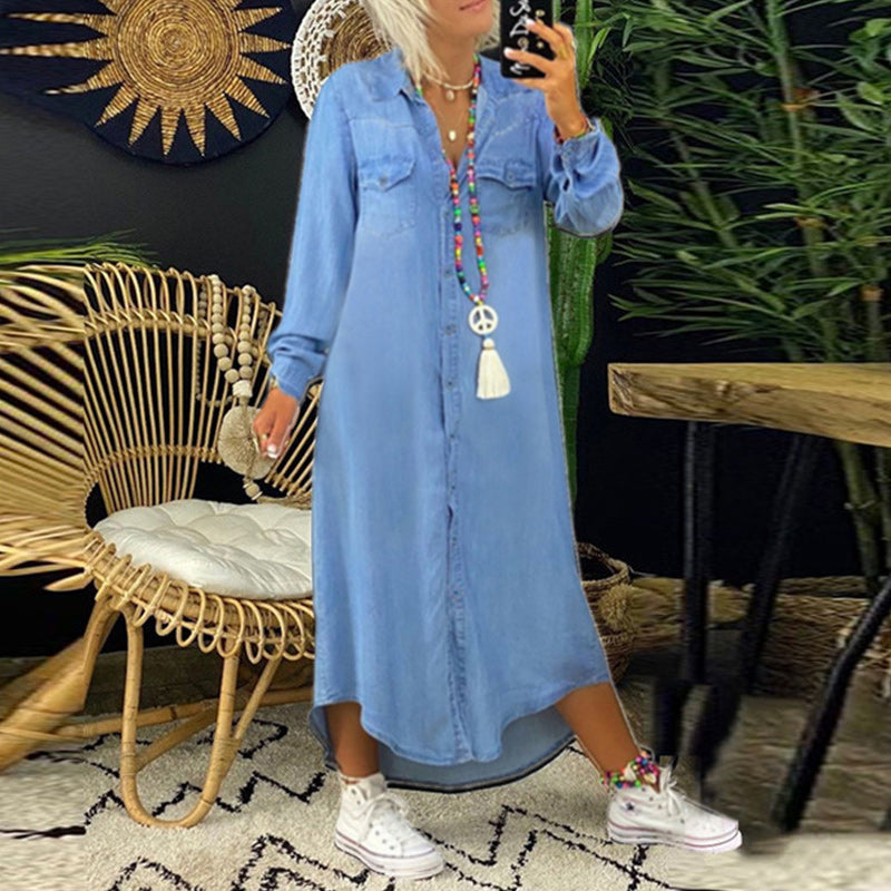 Leah | Denim Shirt Dress