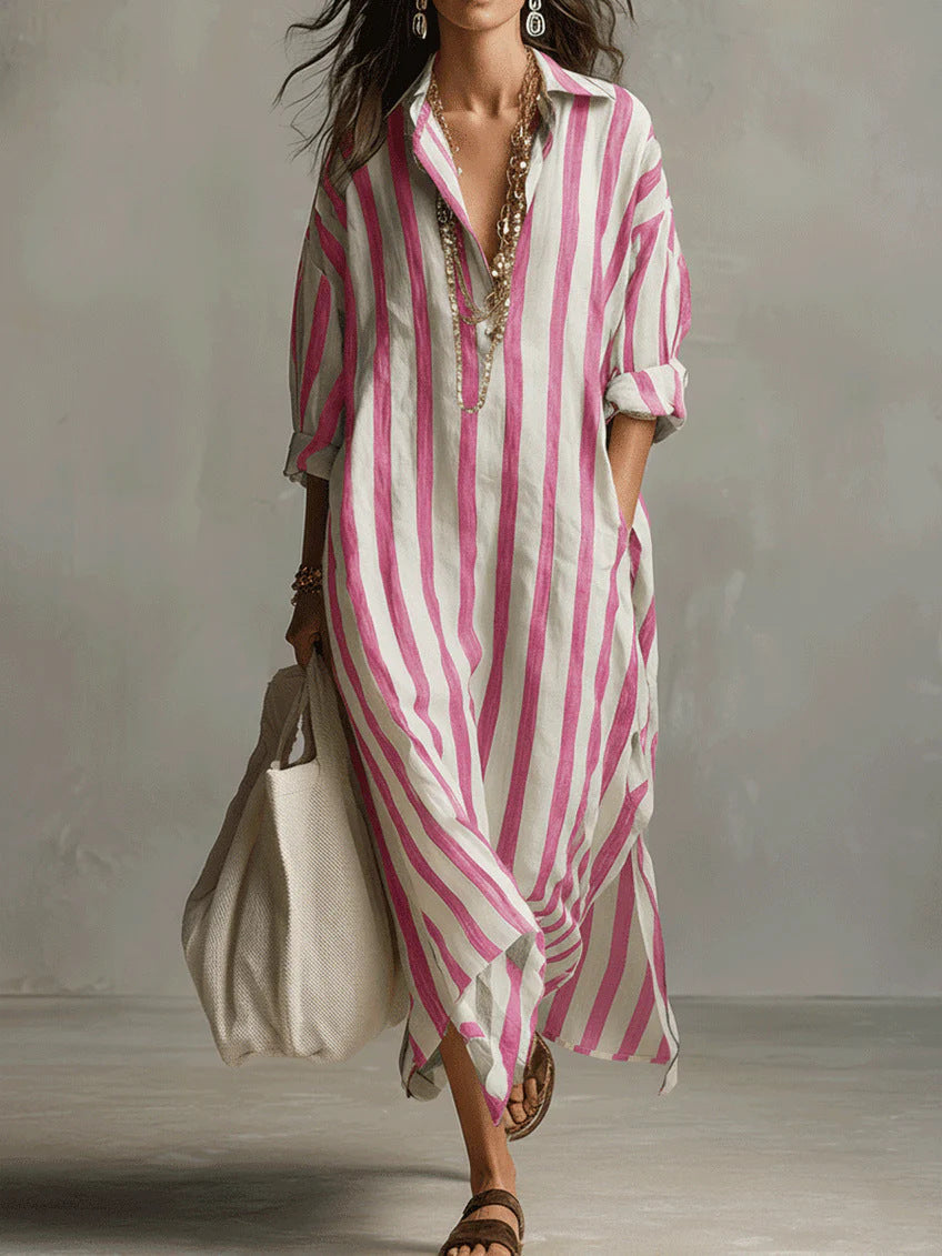 Velinna | Breezy Linen Maxi Dress