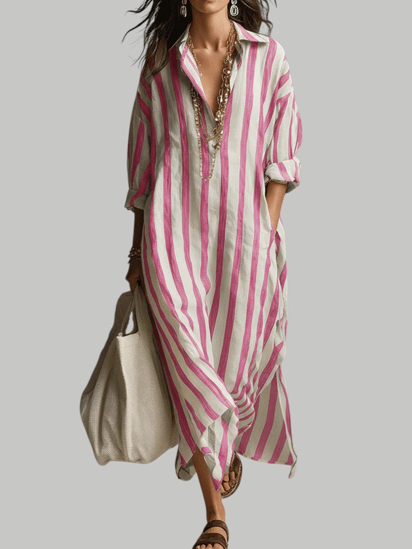 Velinna | Breezy Linen Maxi Dress