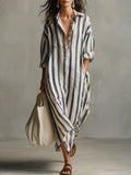Velinna | Breezy Linen Maxi Dress