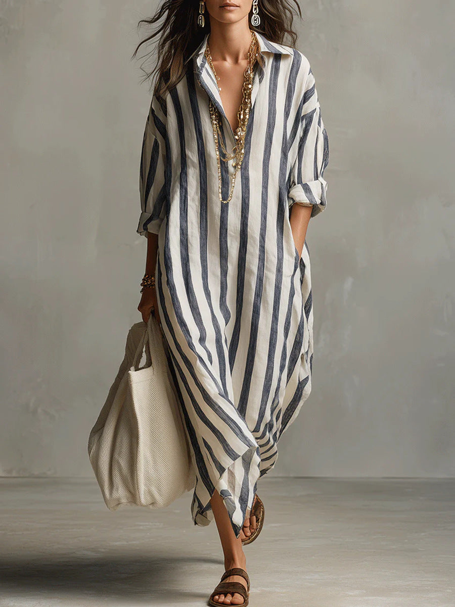 Velinna | Breezy Linen Maxi Dress