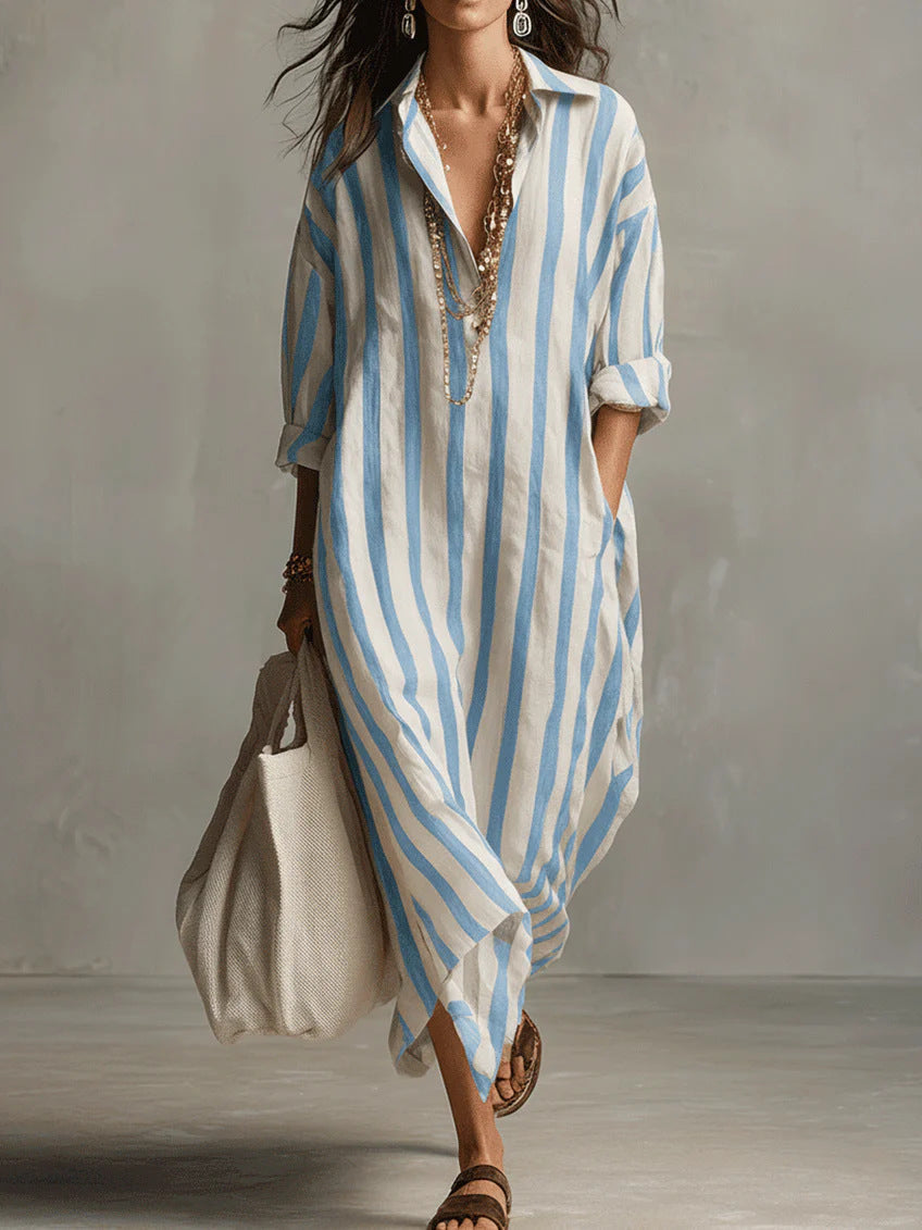 Velinna | Breezy Linen Maxi Dress