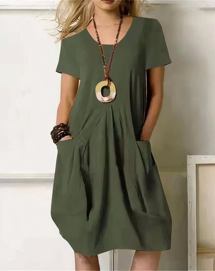 Kwani | Easy Casual Flow Midi Dress