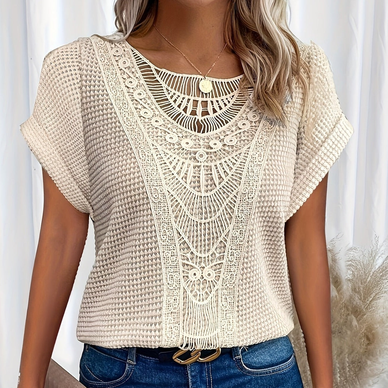 Flora | Detailed Knitted Top