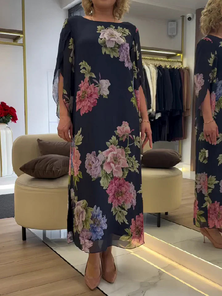 Dina | Floral Print Maxi Dress