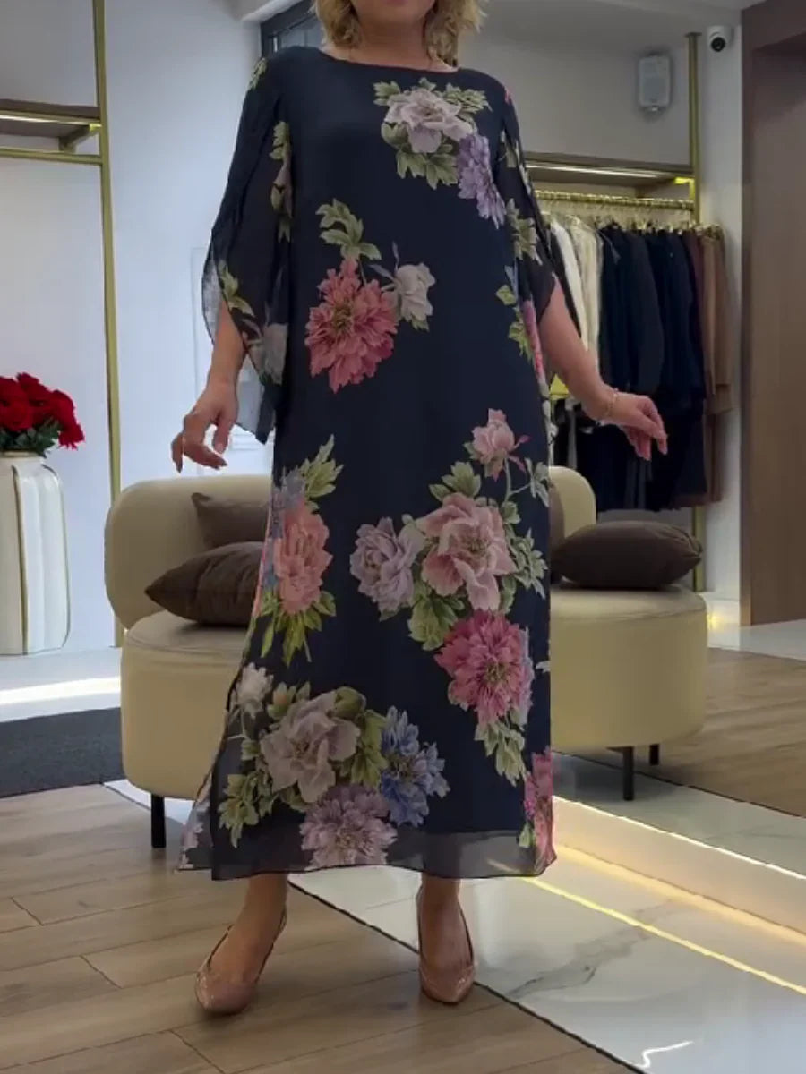 Dina | Floral Print Maxi Dress