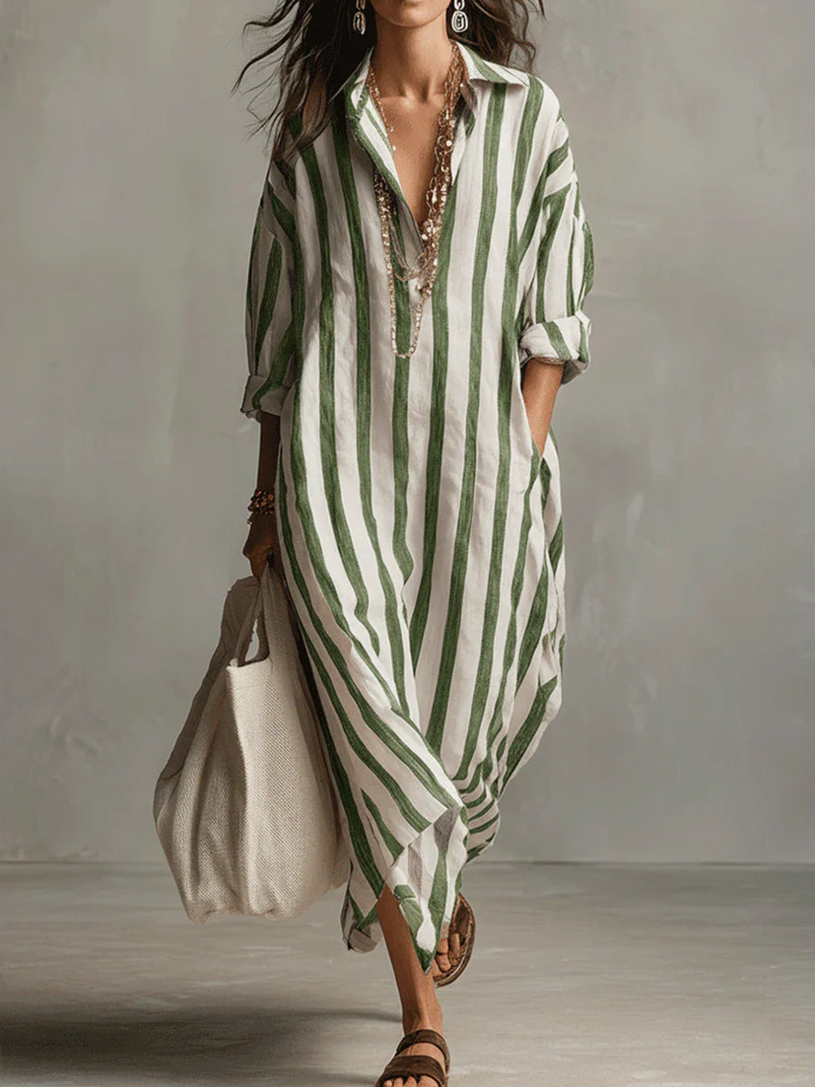 Velinna | Breezy Linen Maxi Dress