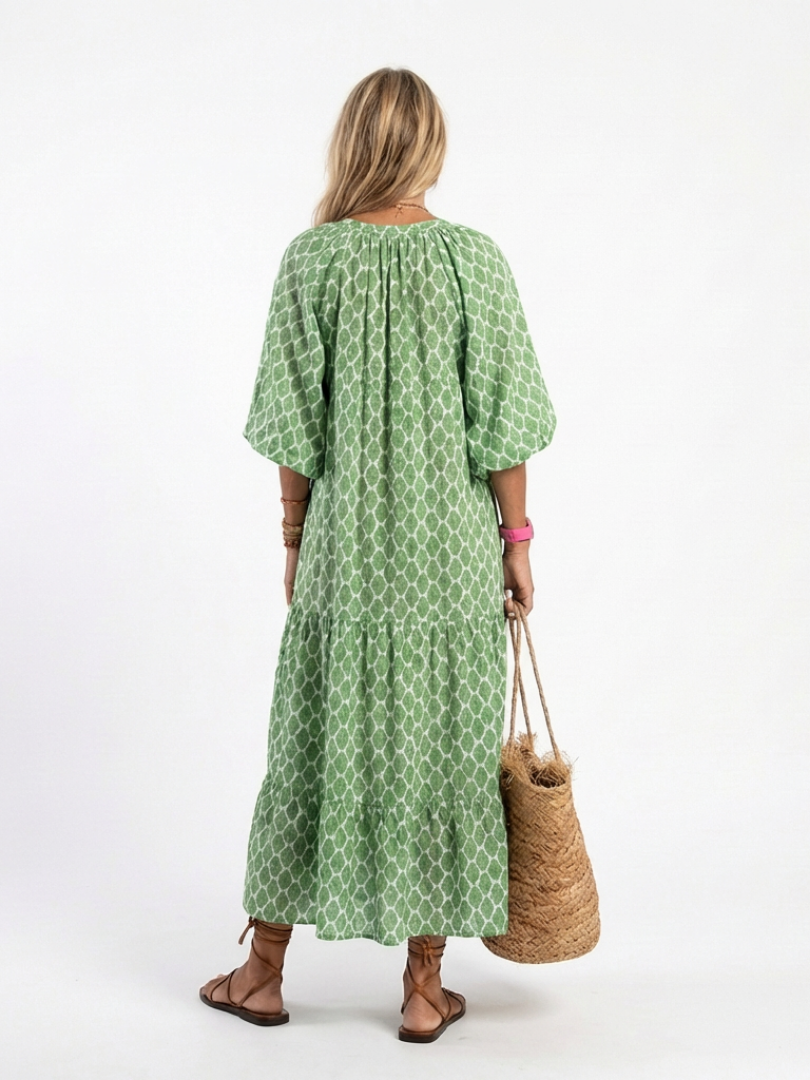 Apolline | Patterned Midi Dress
