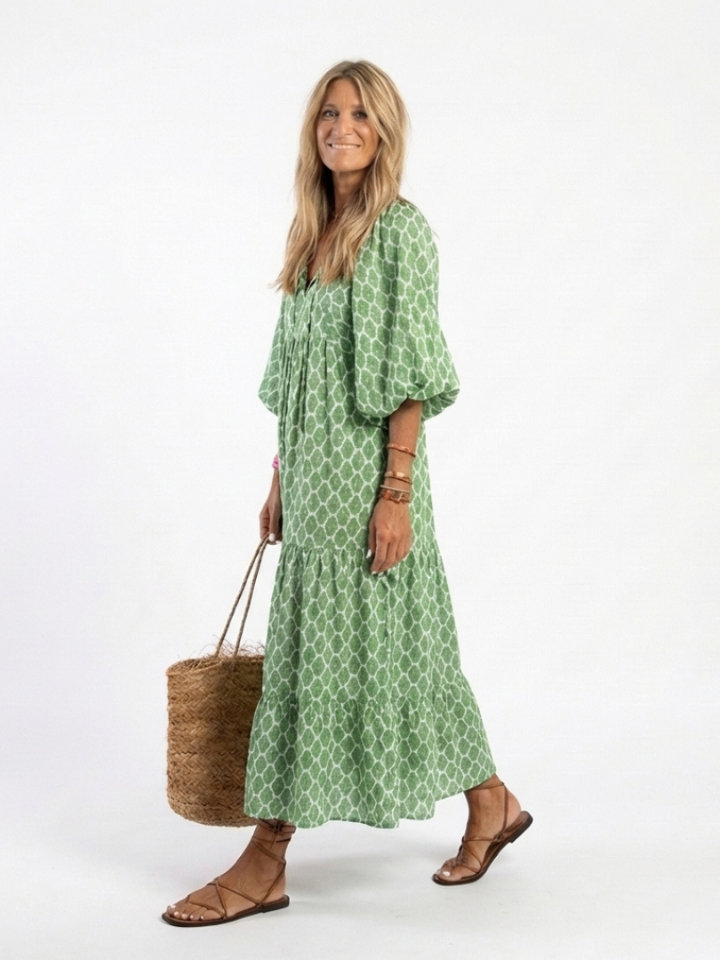 Apolline | Patterned Midi Dress