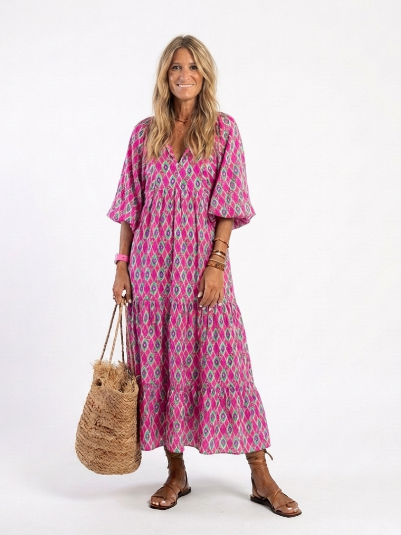 Apolline | Patterned Midi Dress