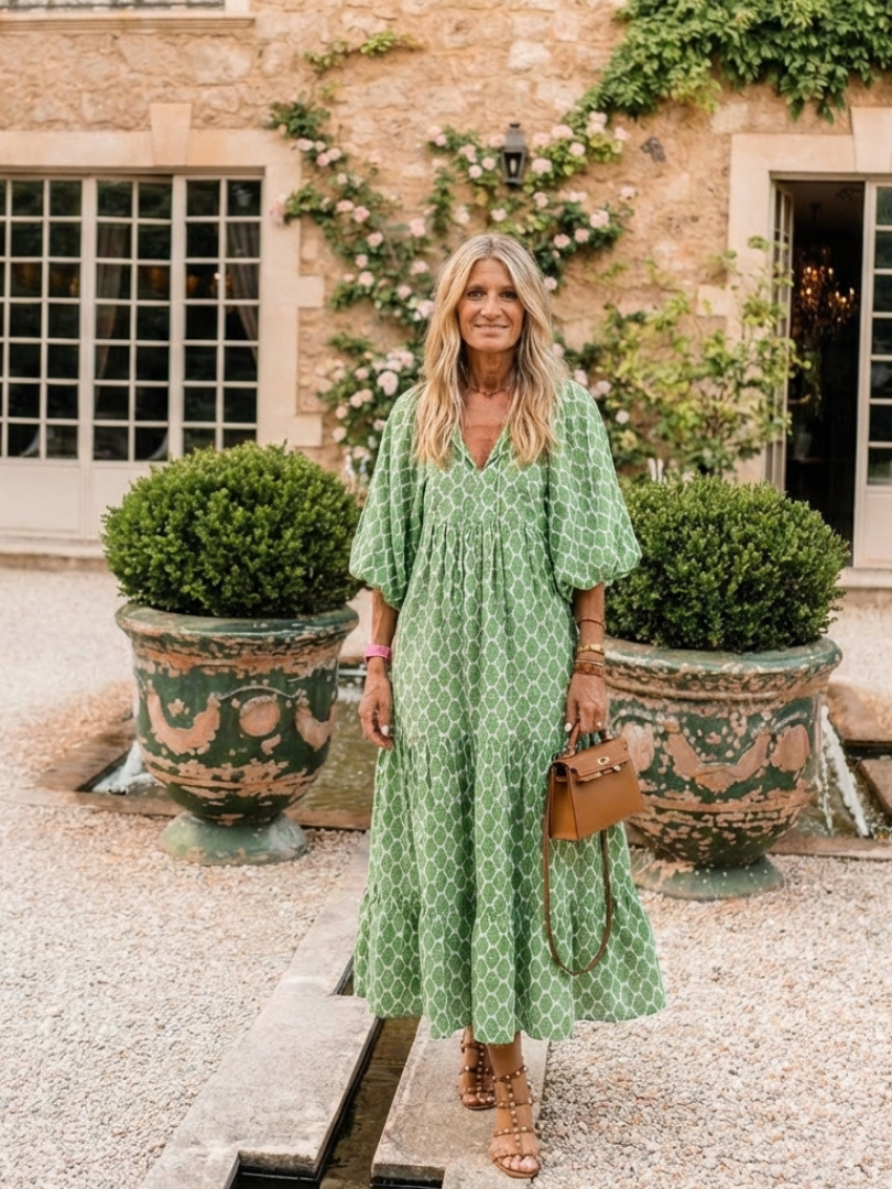 Apolline | Patterned Midi Dress