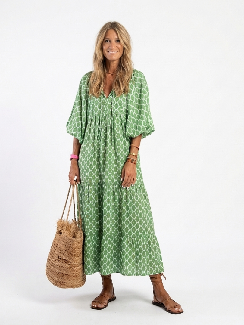 Apolline | Patterned Midi Dress