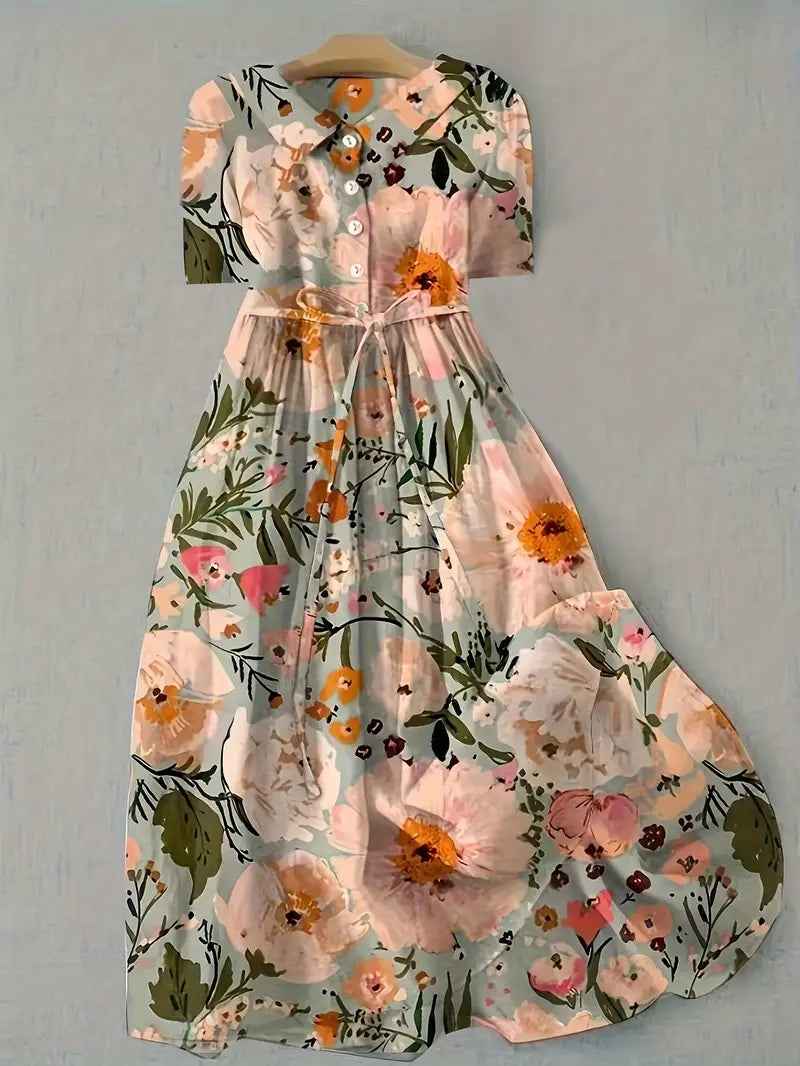 Rose | A-Line Floral Dress