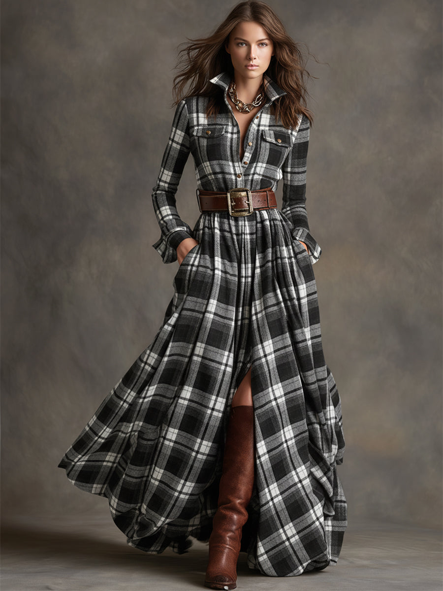 Jacqueline - Classic Button-Up Shirt Dress