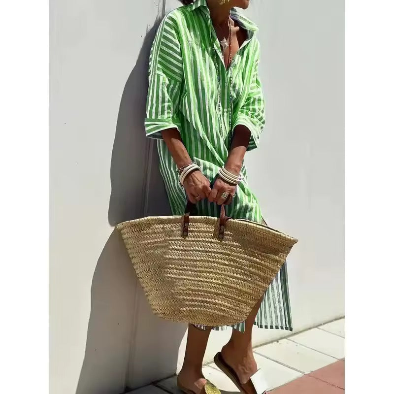 Pernille | Striped Shirt Dress