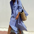 Pernille | Striped Shirt Dress