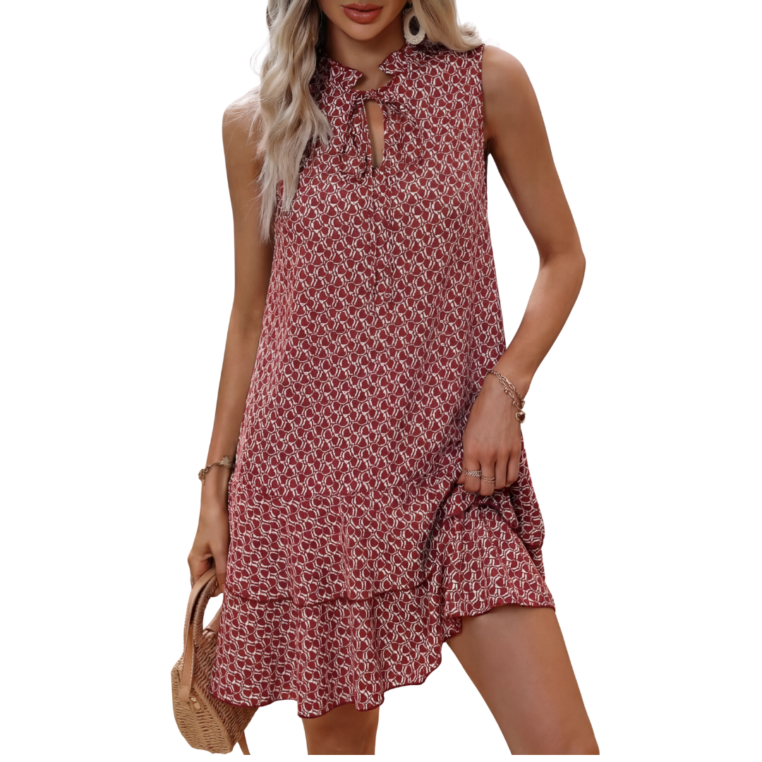 Naomi | Bohemian Printed Dress