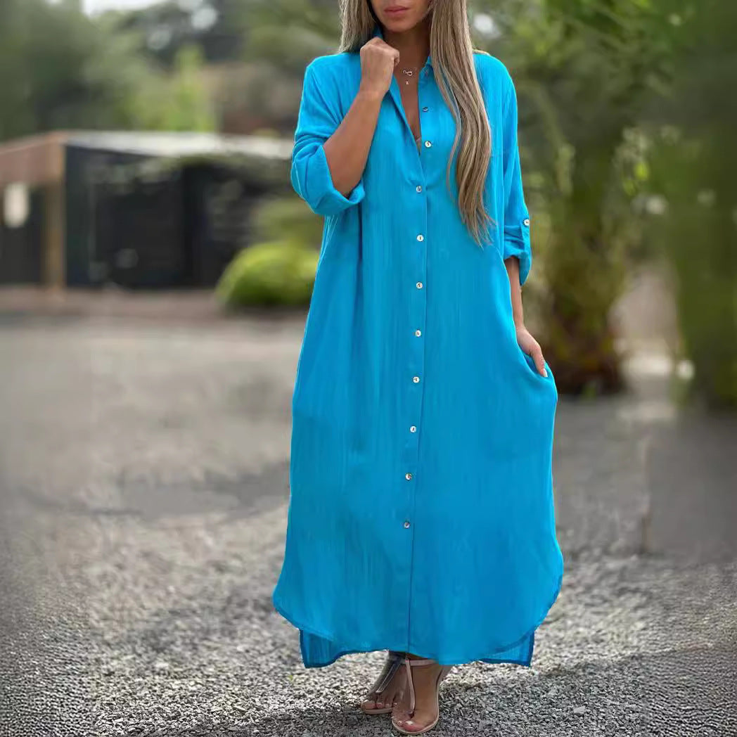 Lea | Breezy Linen Shirt Dress