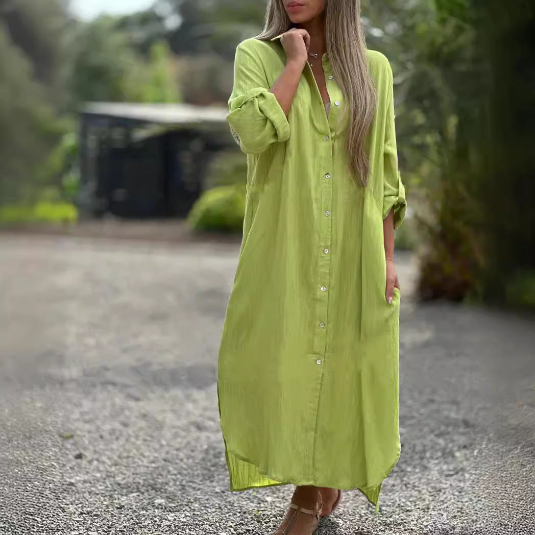 Lea | Breezy Linen Shirt Dress