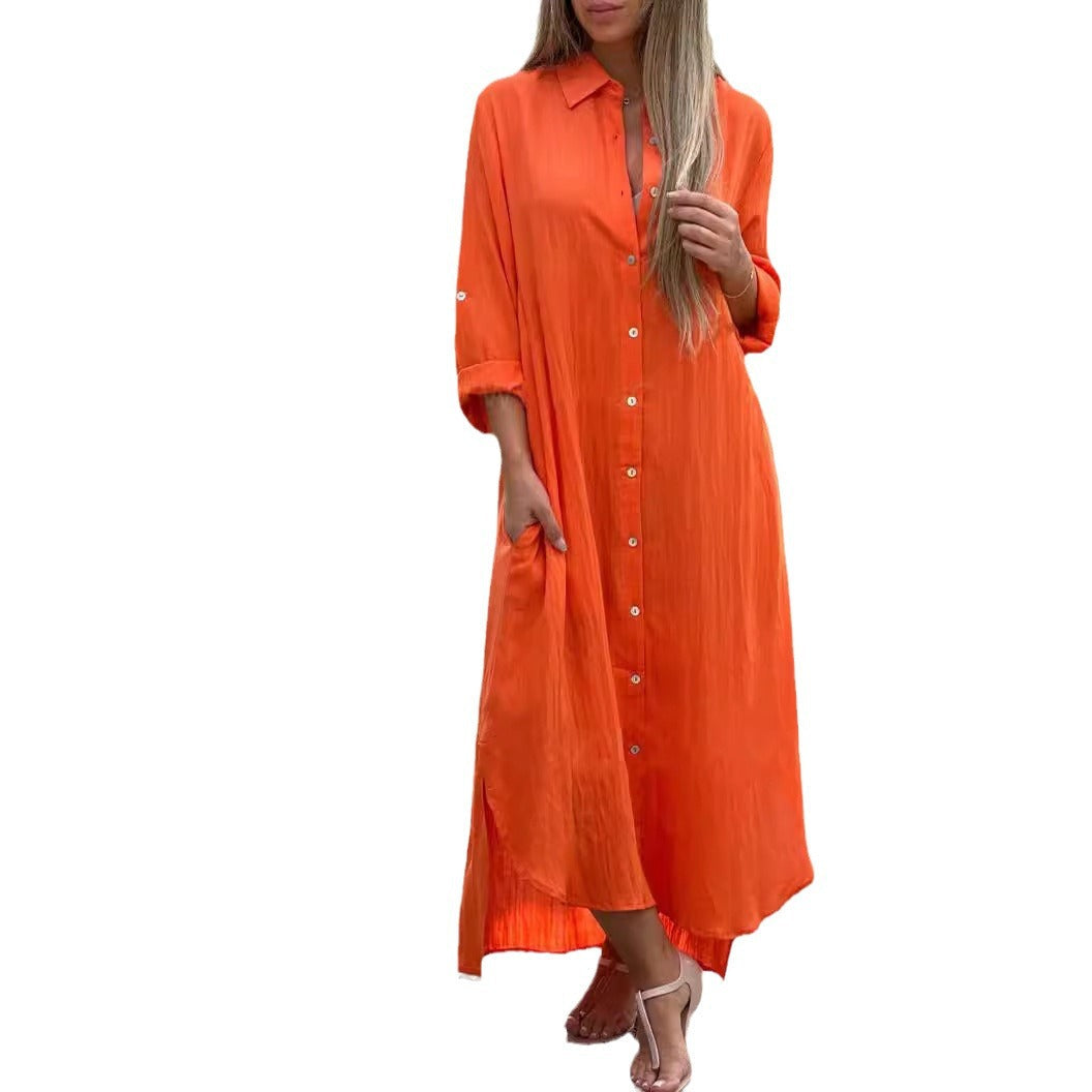 Lea | Breezy Linen Shirt Dress