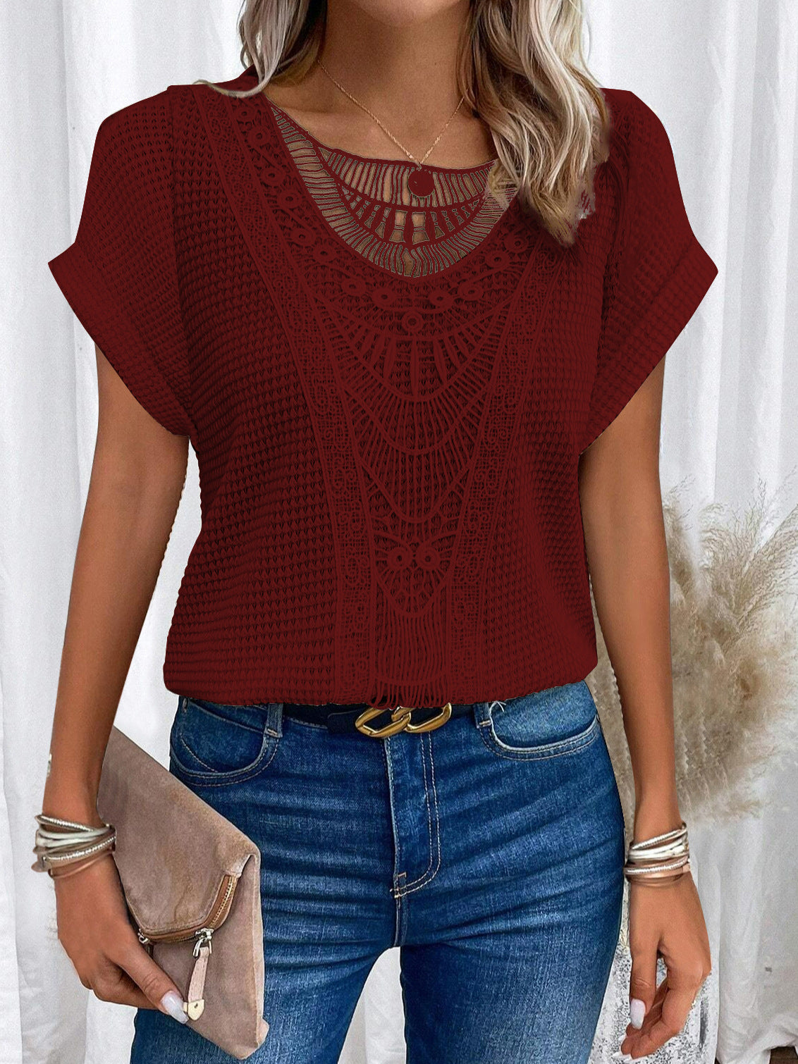 Sophie | Vintage Lace Detail Top