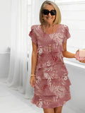 Deborah | Elegant Comfort Ruffle Dress