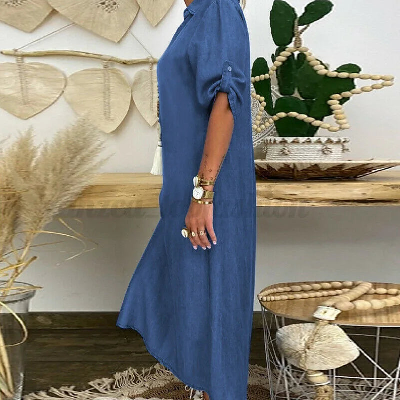 Malene | Denim Shirt Dress