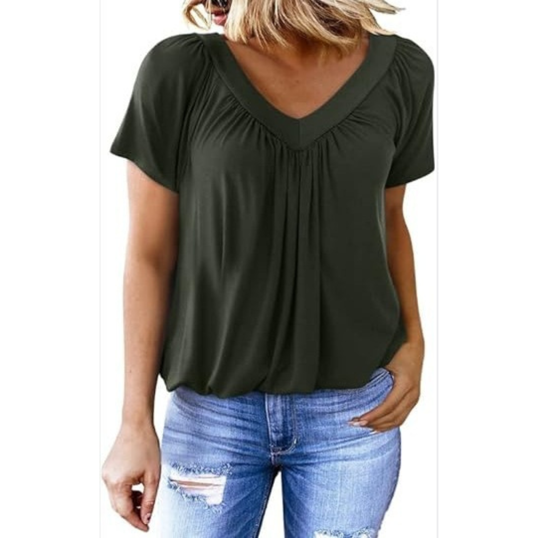 Kathleen | Casual V-Neck Top
