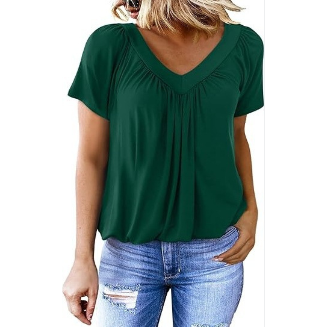 Kathleen | Casual V-Neck Top