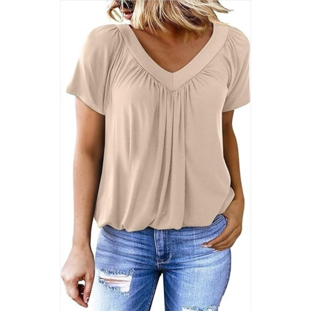 Kathleen | Casual V-Neck Top