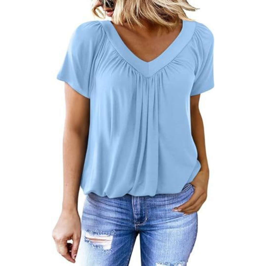 Kathleen | Casual V-Neck Top
