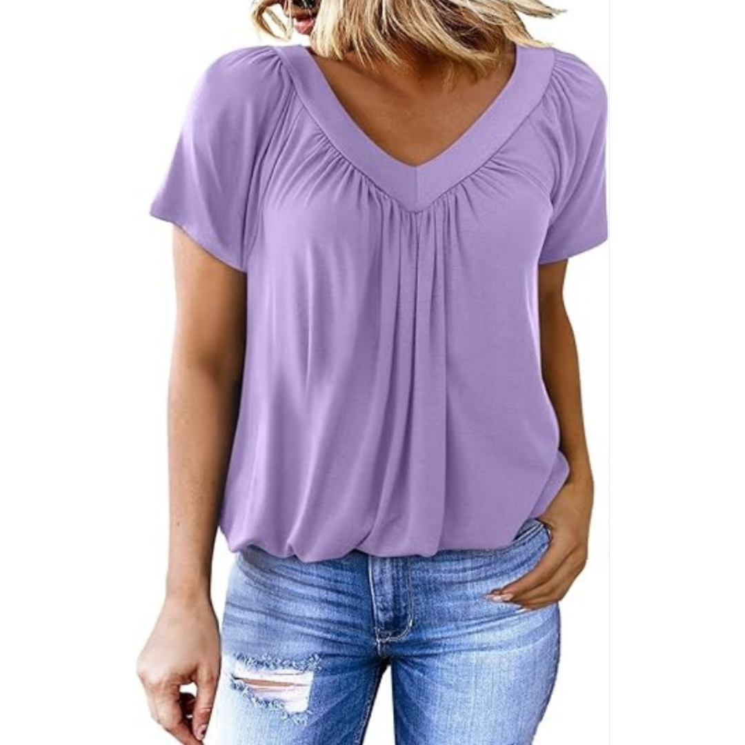 Kathleen | Casual V-Neck Top