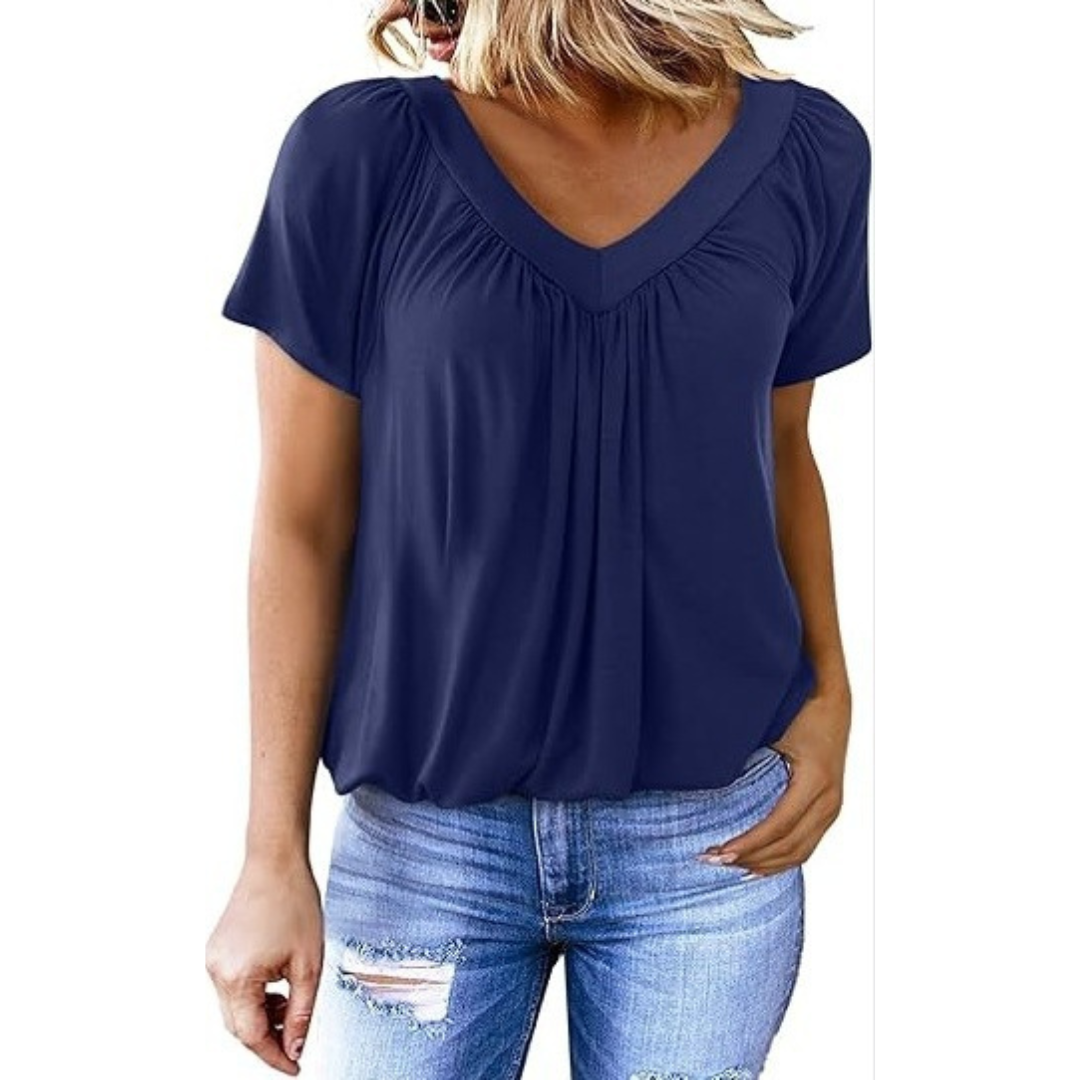 Kathleen | Casual V-Neck Top