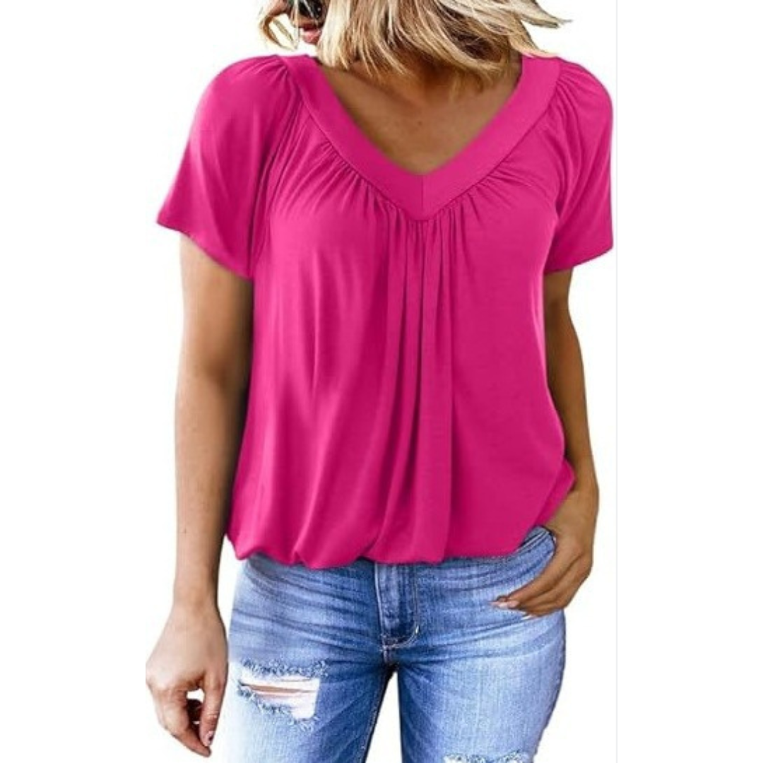 Kathleen | Casual V-Neck Top