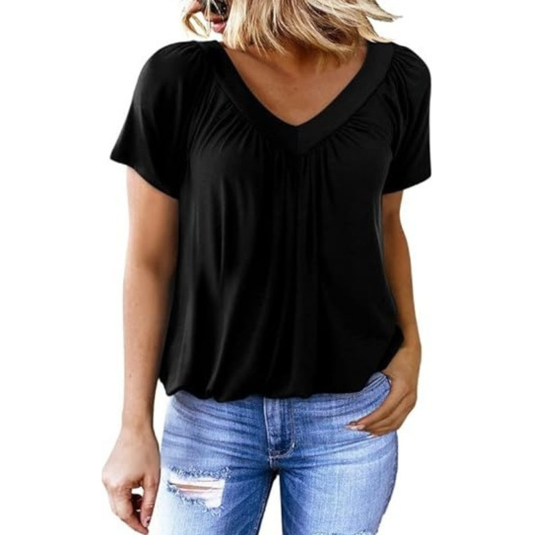 Kathleen | Casual V-Neck Top