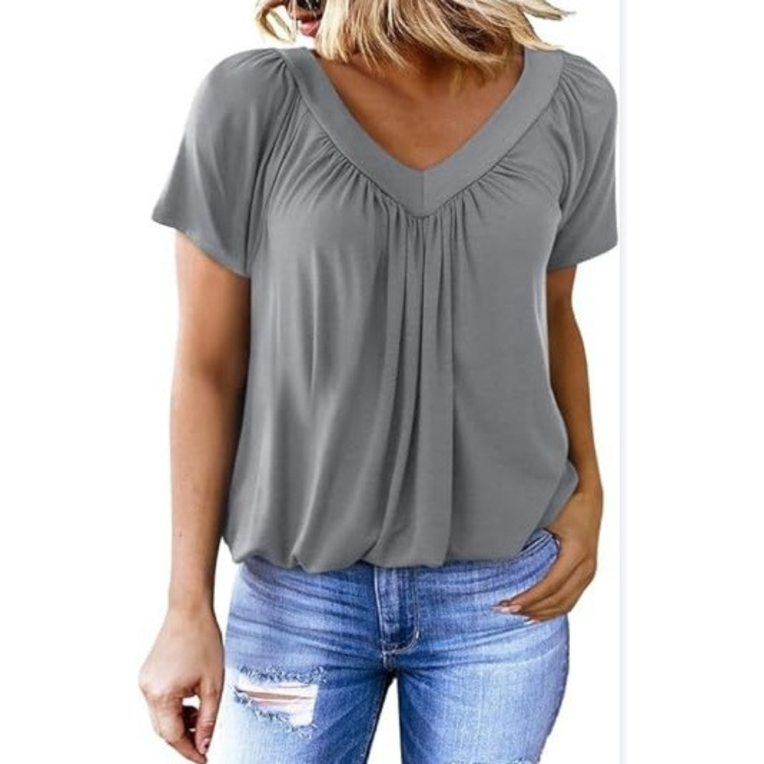 Kathleen | Casual V-Neck Top
