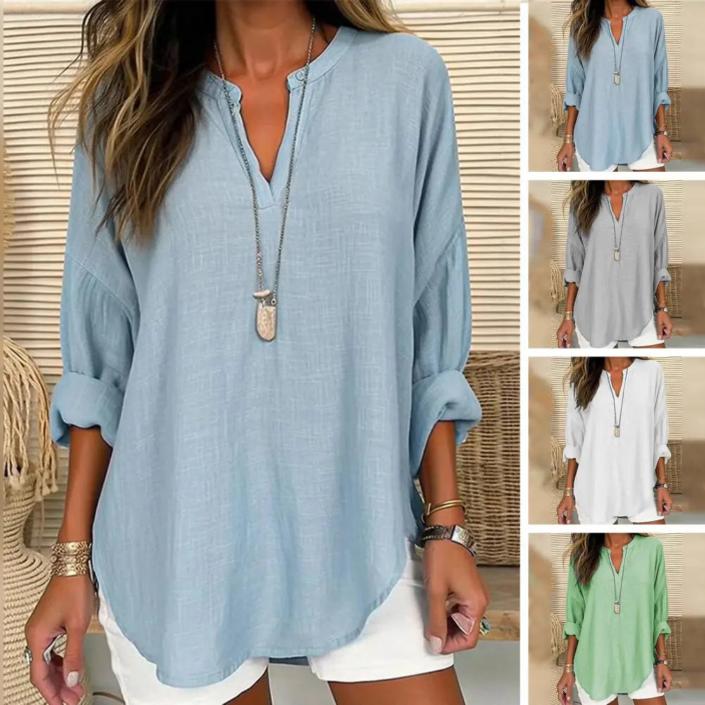Ditte | Linen-Look Blouse