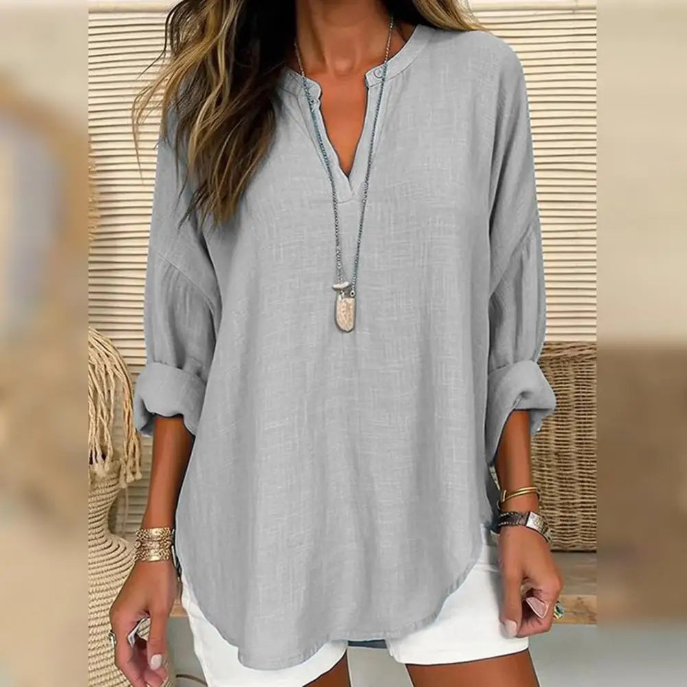Ditte | Linen-Look Blouse