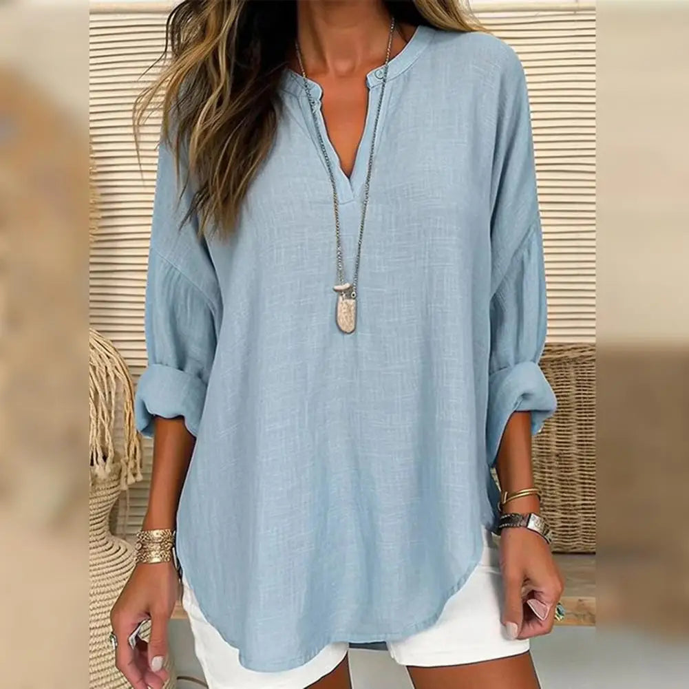 Ditte | Linen-Look Blouse
