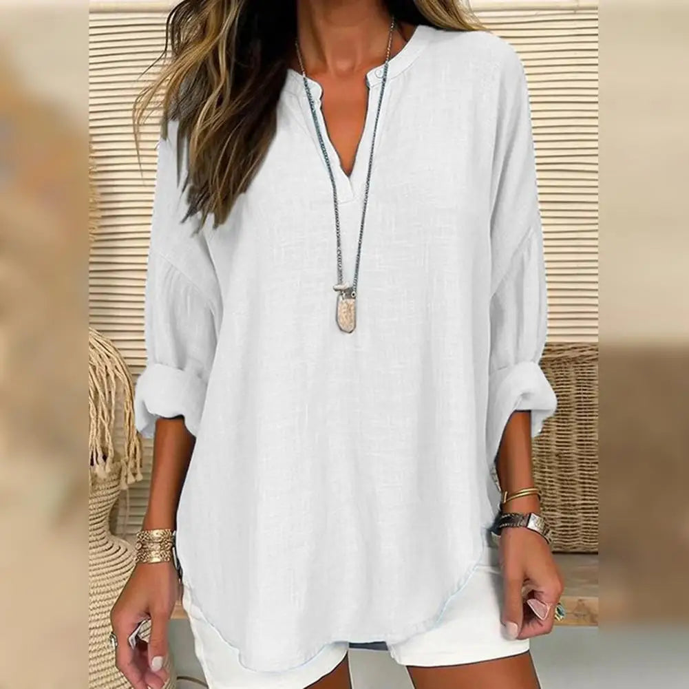 Ditte | Linen-Look Blouse