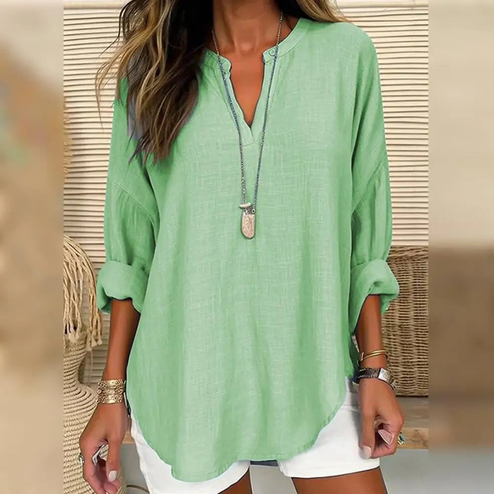 Ditte | Linen-Look Blouse