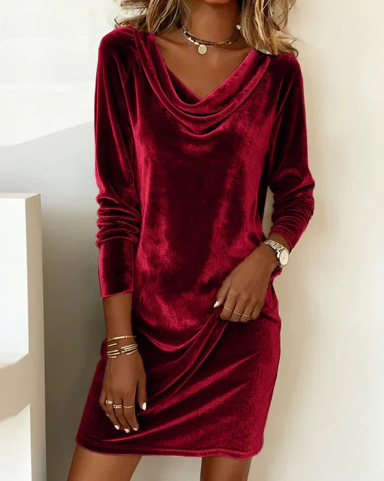 Frosina™ | Loose Fitting Velvet Dress