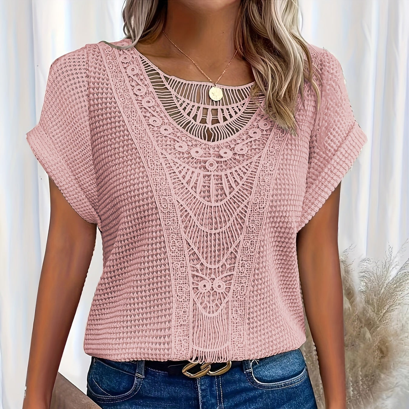Flora | Detailed Knitted Top