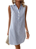 Frenzi | Striped Shirt Dress
